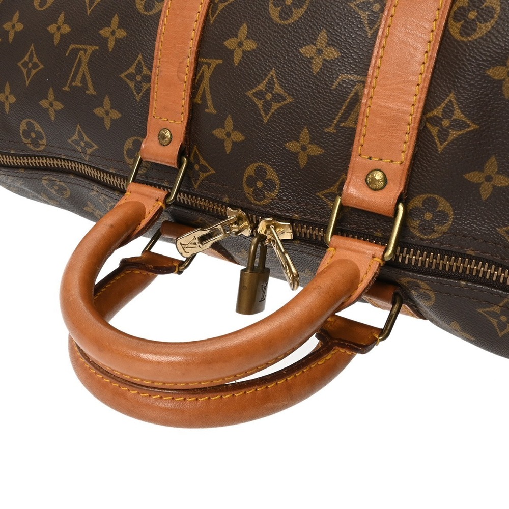 Louis Vuitton Monogram Keepall Bandouliere Brown Canvas Boston Bag - Picture 3 of 10